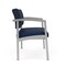 Lesro Lenox Steel Bariatric Chair Metal Frame, Silver, RF Blueberry Back, MD Ink Seat LS1401 - alternate 3